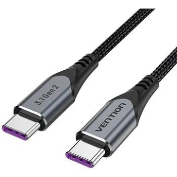 Vention USB-C 3.1 Gen2 100 W 10 Gbps Cable 1 m Gray Aluminum Alloy Type (TAHHF)
