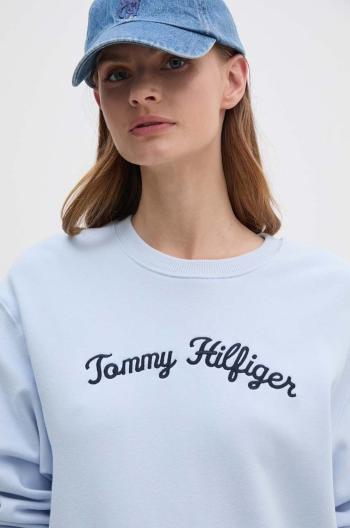 Bavlnená mikina Tommy Hilfiger dámska, s nášivkou, WW0WW42615