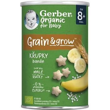 GERBER Organic chrumky banánové 5× 35 g (8445290321459)