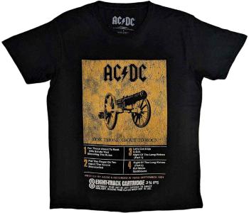 AC/DC Tričko 8 Track Black L