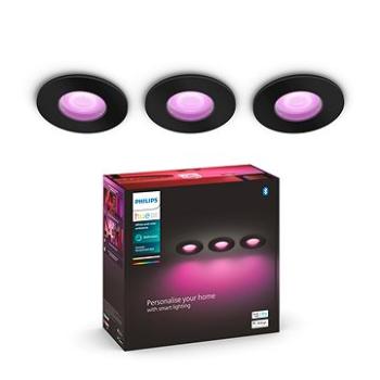 Philips Hue Xamento bodové čierne 3 ks (929003526202)