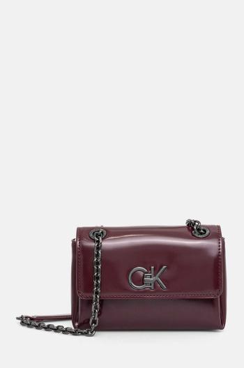 Kabelka Calvin Klein fialová farba, K60K612558