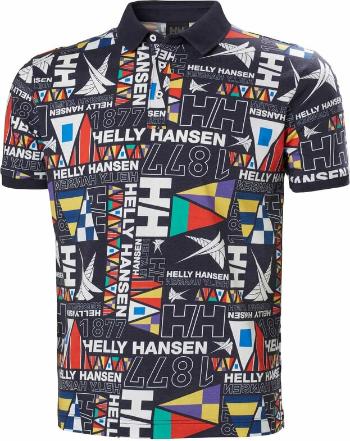 Helly Hansen Men's Newport Polo Navy Burgee Aop S