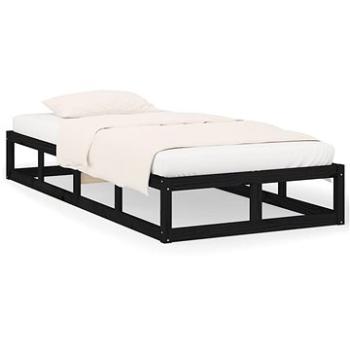 Rám postele čierny 100 × 200 cm masívne drevo, 820790