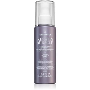 Medavita Keratin Miracle Smoothing Thermo Defence Spray stylingový ochranný sprej na fúzy pre uhladenie vlasov 150 ml