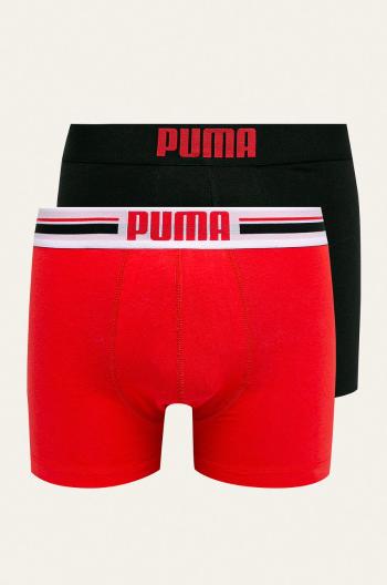 Boxerky Puma 906519 (2-pak) pánske, červená farba
