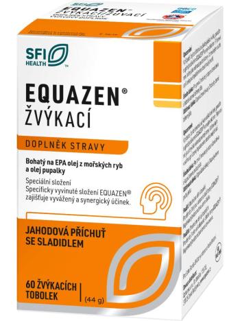 Equazen omega-3 a omega-6 jahoda 60 žuvacích kapsúl