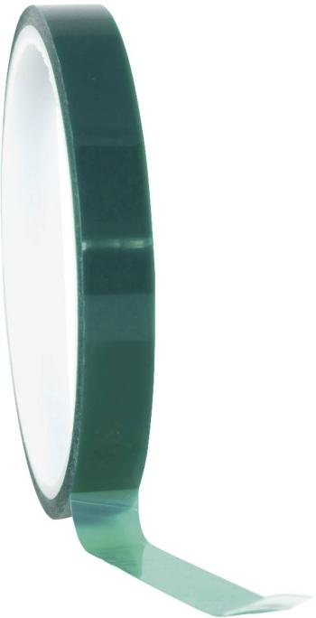 Polyesterová lepiaca páska TOOLCRAFT 291B09L66C, 66 mx 9 mm, zelená