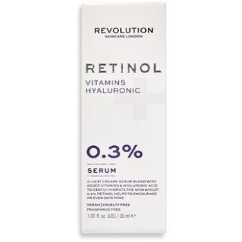 REVOLUTION SKINCARE 0,3 % Retinol with Vitamins & Hyaluronic Acid Serum 30 ml (5057566467322) + ZDARMA Paletka očných tieňov REVOLUTION