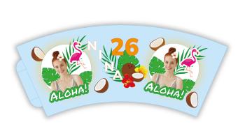 Personal Personalizované papierové poháre 6 ks - Aloha