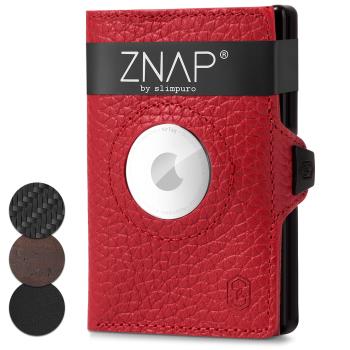 Slimpuro ZNAP Airtag Wallet, 8 kariet, priehradka na mince, 9 x 1,5 x 6 cm (Š x V x H), ochrana RFID