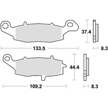 Braking brzdové doštičky (sinterová zmes CM55) (2 ks) M501 – 213 (M501-213)