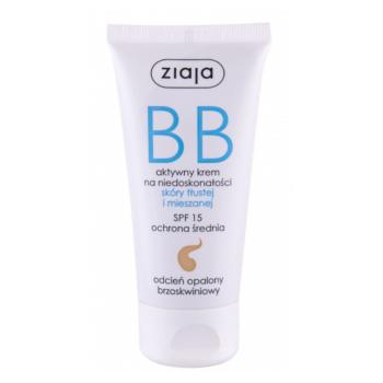 ZIAJA BB krém pre mastnú a zmiešanú pleť SPF 15 tmavý odtieň 50 ml