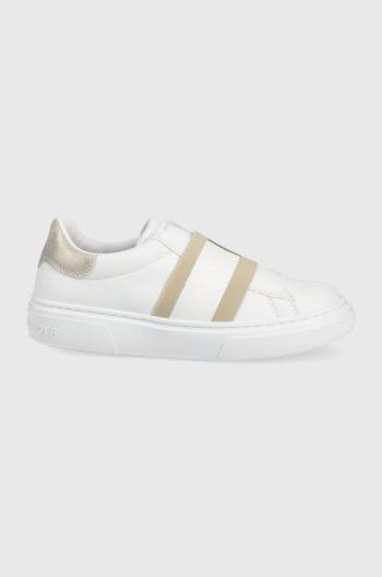 Detské topánky Tommy Hilfiger biela farba