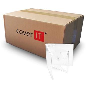 COVER IT box: 2 CD 10 mm jewel box + tray číry – kartón 200 ks (27008)