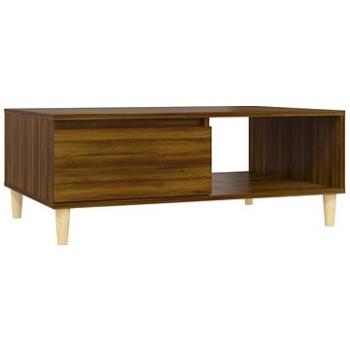 SHUMEE Konferenčný stolík hnedý dub 90 × 60 × 35 cm drevotrieska, 813172