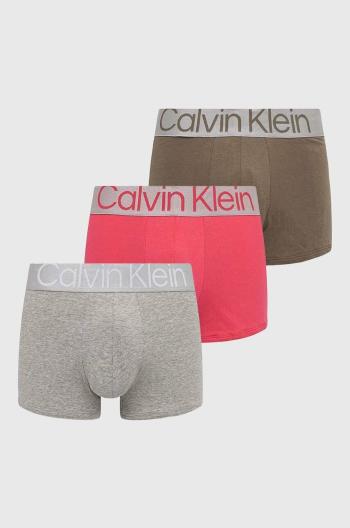 Boxerky Calvin Klein Underwear 3-pak pánske, béžová farba