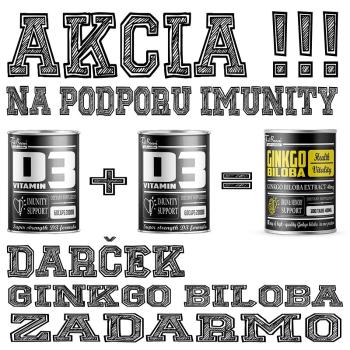 2+1 Zadarmo: Vitamín D3 + Ginkgo Biloba Zadarmo - FitBoom 60 kaps. + 60 kaps. + 100 tbl.