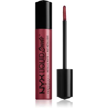 NYX Professional Makeup Liquid Suede™ Metallic Matte Tekutý vodeodolný rúž s metalickým finišom odtieň 39 Modern Maven 4 ml