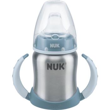 NUK Learner Cup Stainless Steel tréningový hrnček Blue 125 ml