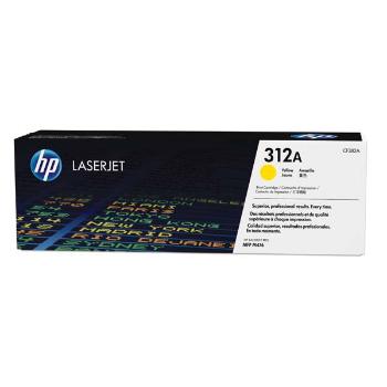 HP originál toner CF382A, yellow, 2700str., HP 312A, HP Color LaserJet Pro MFP M476dn, MFP M476dw, MFP M47, 720g, O, žltá