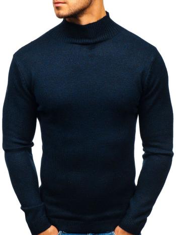 Tmavmodrý pánsky sveter BOLF H1801