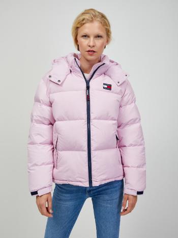 Tommy Jeans Zimná bunda Ružová