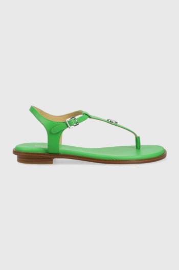 Kožené sandále MICHAEL Michael Kors Mallory dámske, zelená farba, 40S1MAFA2L