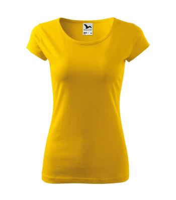MALFINI Dámske tričko Pure - Žltá | S