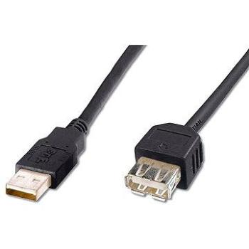 PremiumCord USB 2.0 predlžovací 2 m čierny (kupaa2bk)