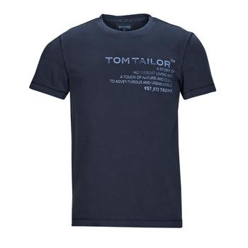 Tom Tailor  Tričká s krátkym rukávom 1035638  Námornícka modrá