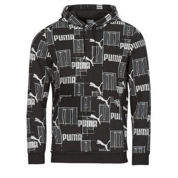 Puma  ESS+ LOGO LAB AOP HOODIE FL  Mikiny Čierna