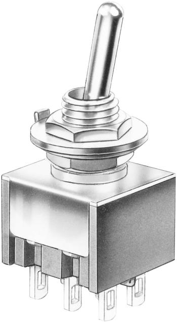 Marquardt 9040.0201 pákový spínač 30 V/DC 4 A 2x zap/zap  s aretáciou 1 ks