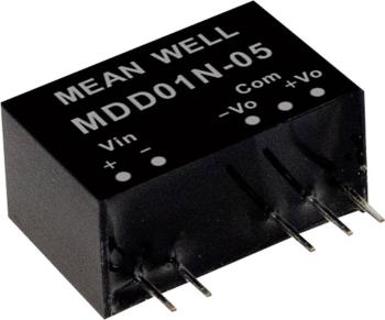 Mean Well MDD01M-09 DC / DC menič napätia, modul   56 mA 1 W Počet výstupov: 2 x