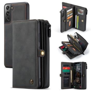 WALLET Ochranný Kryt s peňaženkou 2v1 pre Samsung Galaxy S22 5G čiernošedé