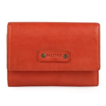 Maître Dámská kožená peněženka Steinbach Doris 4060001754 - tmavě oranžová