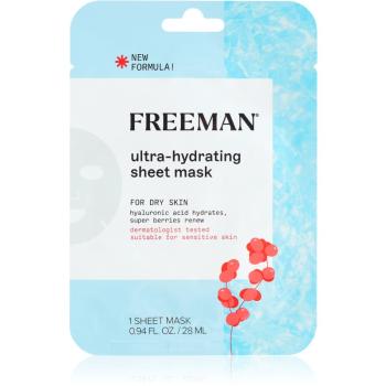 Freeman Essentials Hyaluronic Acid & Super Berries hydratačná plátienková maska pre suchú pleť 28 ml