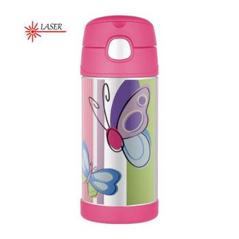 Thermos FUNtainer Detská termoska s slamkou - motýľ 355 ml