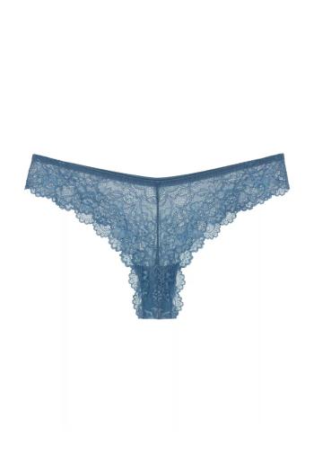 Svetlomodré brazílske tango nohavičky Tempting Lace Brazilian String