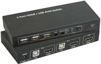 SpeaKa Professional  2 porty prepínač KVM  HDMI USB 1920 x 1080 Pixel, 3840 x 2160 Pixel