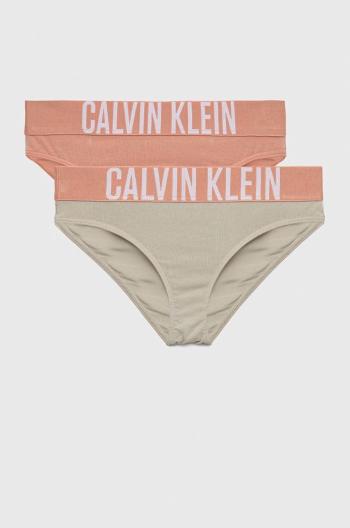 Detské nohavičky Calvin Klein Underwear 2-pak zelená farba