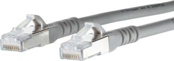 Metz Connect 130845A533-E RJ45 sieťové káble, prepojovacie káble CAT 6A S/FTP 15.00 m sivá s ochranou 1 ks