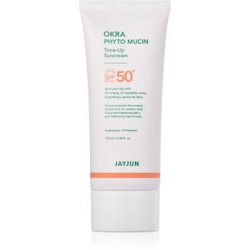 Jayjun Okra Phyto Mucin tónovací ochranný krém SPF 50+ 100 ml