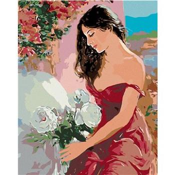 Maľovanie podľa čísel – Žena a ruže (HRAmal00333nad)