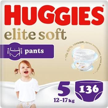 HUGGIES Elite Soft Pants veľ. 5 (136 ks) (BABY19340s4)