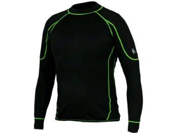 Pánske funkčné tričko REWARD, dl. rukáv, čierno-zelené, veľ. XXXL