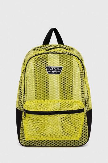 Detský ruksak Vans MESH NEW SKOOL BACKPACK EVENING PRIMROS žltá farba, veľký, s nášivkou