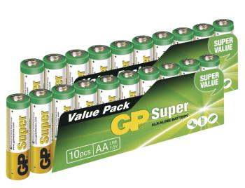 EMOS Alkalická batéria GP Super AA (LR6), 20ks B1320GC