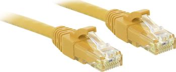LINDY 48066 RJ45 sieťové káble, prepojovacie káble CAT 6 U/UTP 7.50 m žltá s ochranou 1 ks