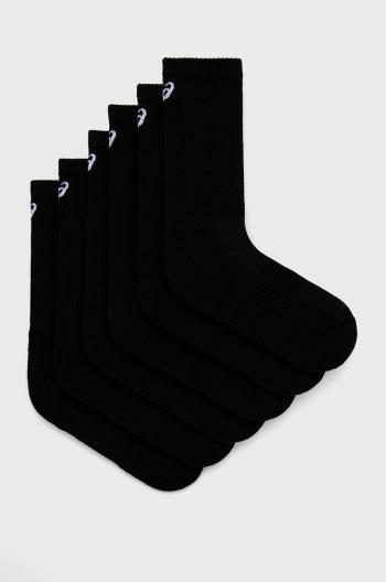 Ponožky Asics (6-pak) čierna farba